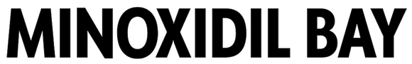 The text 'MINOXIDIL BAY' is shown in bold black capital letters on a plain white background.