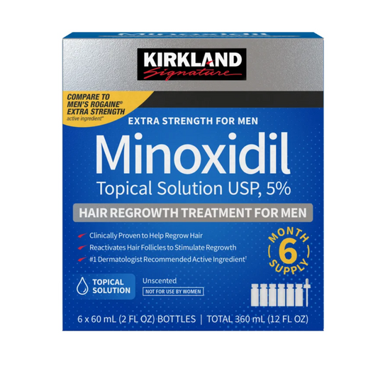 Kirkland Minoxidil 5% Hair Regrowth Treatment Topical Solution [Exp: 06/2027]