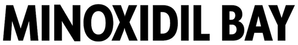 Black text 'MINOXIDIL BAY' on a white background